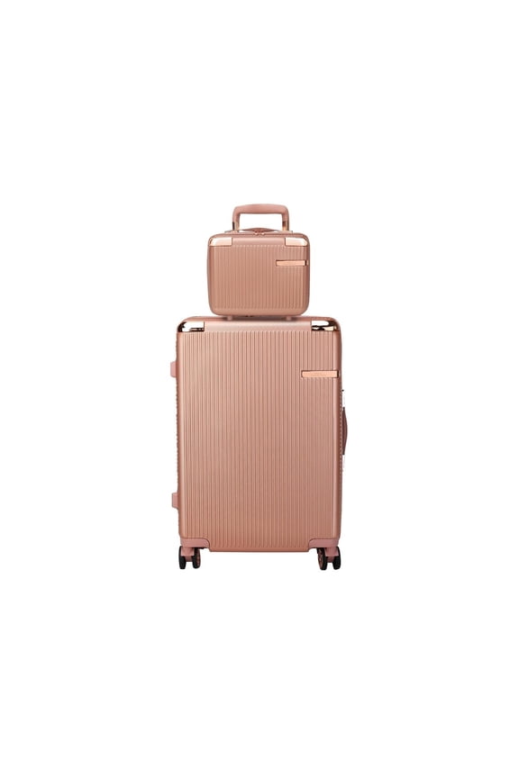 Tulum 2 Piece Luggage Set with Spinner Wheels and Expandable Handles by Mia K.
