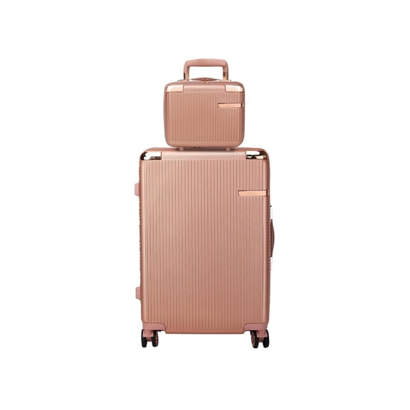 MKF Collection Tulum 2 Piece Luggage Set with Spinner Wheels and Expandable Handles by Mia K.