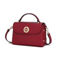 thumbnail image 1 of MKF Collection Tyra Vegan Leather Women's Crossbody Bag, Crossover Handbag by Mia K. - Wine, 1 of 1