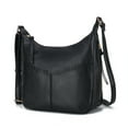 thumbnail image 1 of MKF Collection Valencia Vegan Leather Women's Shoulder Bag, Modern Hobo Purse Handbag by Mia K - Black, 1 of 9