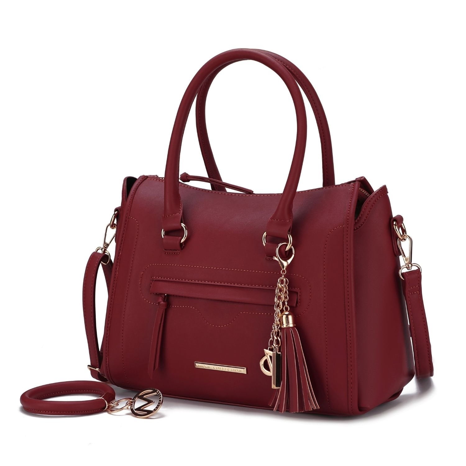 MKF Collection Valeria Satchel Handbag with Keyring by Mia K. - Walmart.com