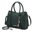 thumbnail image 1 of MKF Collection Valeria Women's Satchel Bag Vegan Leather Shoulder Bag Handbag Purse With Keyring by Mia K. - Olive, 1 of 9