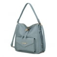 thumbnail image 1 of MKF Collection Vanya Vegan Leather Women's Shoulder Bag, Functional Crossbody Purse Handbag by Mia K - Denim, 1 of 10