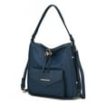 thumbnail image 1 of MKF Collection Vanya Vegan Leather Women's Shoulder Bag, Functional Crossbody Purse Handbag by Mia K - Navy, 1 of 10