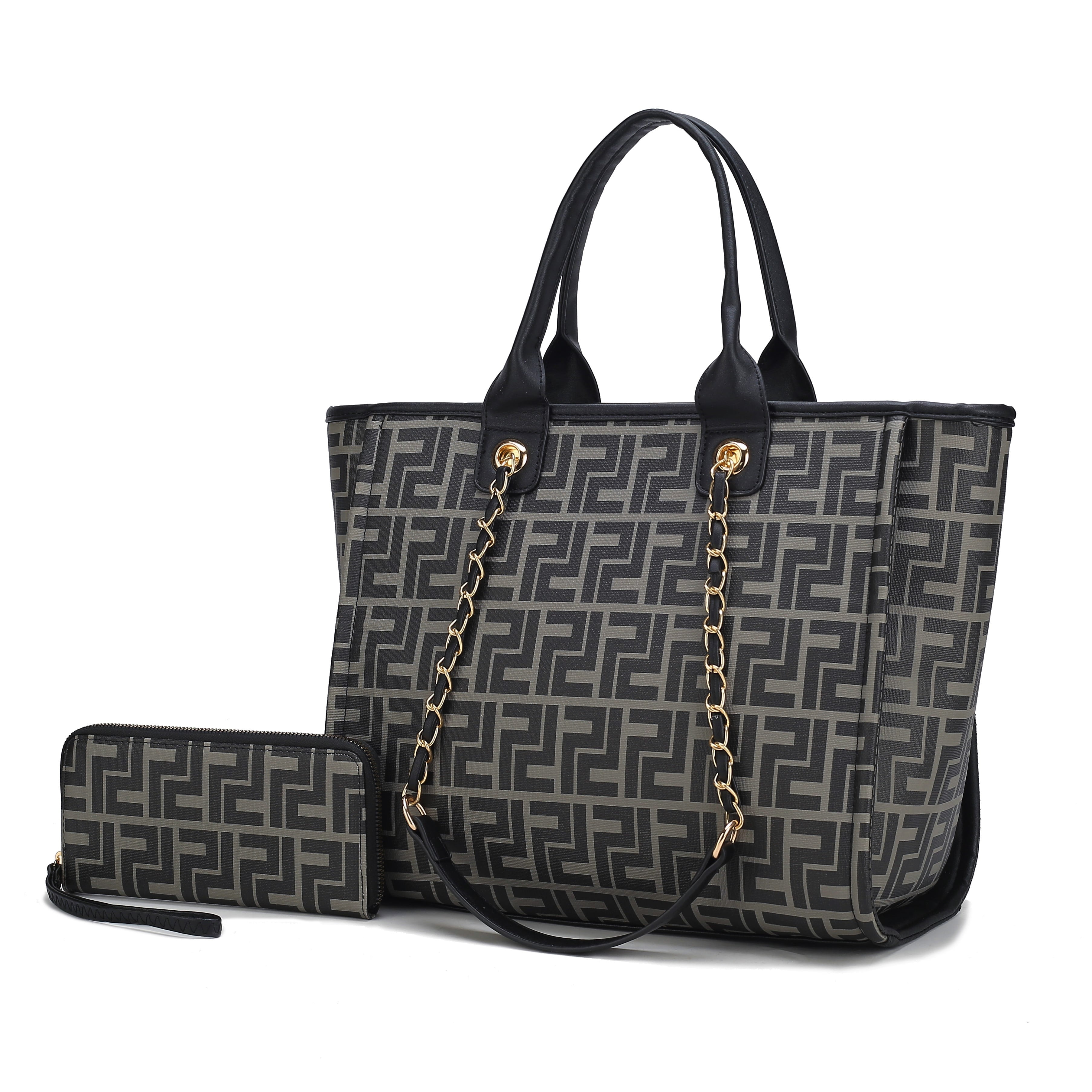 MKF Collection Vegan Leather Tote Bags for Women with 