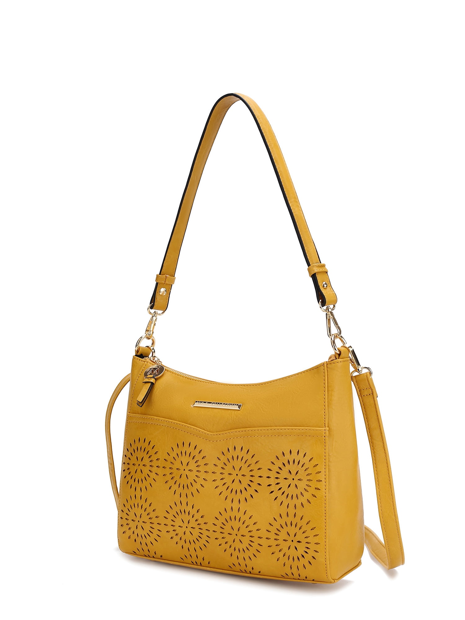 MKF Collection Vegan Leather Women's Classy Crossbody Shoulder Bag by