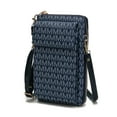 thumbnail image 1 of MKF Collection Vegan Leather Women's Phone Wristlet Wallet Bag, Crossbody Purse Handbag by Mia K - Navy, 1 of 8
