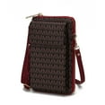 thumbnail image 1 of MKF Collection Vegan Leather Women's Phone Wristlet Wallet Bag, Crossbody Purse Handbag by Mia K - Red, 1 of 8