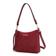thumbnail image 1 of MKF Collection Vegan Leather Women's Shoulder Bag, Classy Crossbody Purse Handbag by Mia K - Wine, 1 of 10