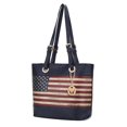 thumbnail image 1 of MKF Collection Vera Womens Tote Bag Vegan Leather Shoulder bag USA Flag Print Large handbags Navy Purse by Mia K, 1 of 7
