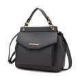 thumbnail image 1 of MKF Collection Vida Vegan Leather Women's Satchel Bag, Backpack and Crossbody Bag 3 in 1 by Mia K - Charcoal, 1 of 8