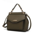 thumbnail image 1 of MKF Collection Vida Vegan Leather Women's Satchel Bag, Backpack and Crossbody Bag 3 in 1 by Mia K - Olive, 1 of 8