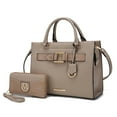 thumbnail image 1 of MKF Collection Virginia Women's Tote Bag With Wallet Vegan Leather Handbag Purse Set by Mia K.- Taupe, 1 of 6