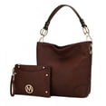 thumbnail image 1 of MKF Collection Viviana Hobo & Wristlet Set - Coffee, 1 of 3