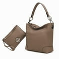 thumbnail image 1 of MKF Collection Viviana Hobo & Wristlet Set - Khaki, 1 of 3