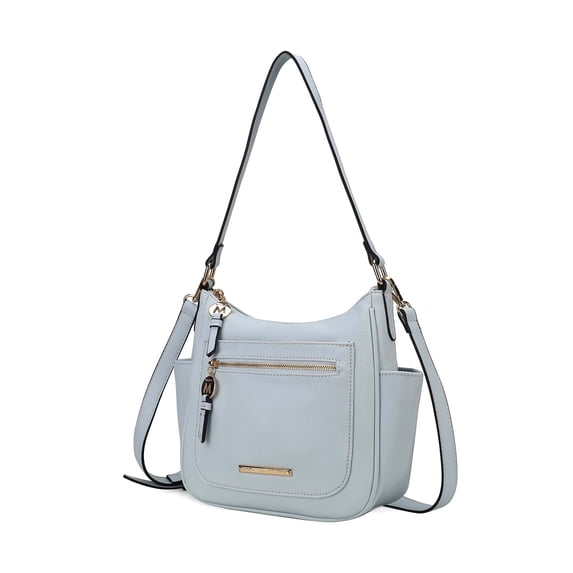 MKF Collection Wally Vegan Leather Women's Crossbody Bag, Sleek Shoulder Purse Handbag by Mia K - Blue