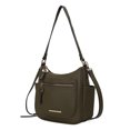 thumbnail image 1 of MKF Collection Wally Vegan Leather Women's Crossbody Bag, Sleek Shoulder Purse Handbag by Mia K - Olive, 1 of 11