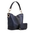 thumbnail image 1 of MKF Collection Wandy Soft Women's Hobo Bag with Wristlet Wallet 2 Pieces Set by Mia K - Navy, 1 of 14