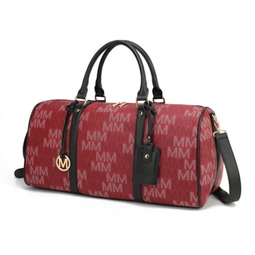 MKF Collection Weekender Bags for Women, Overnight Duffle Travel Bag by Mia K - Burgundy