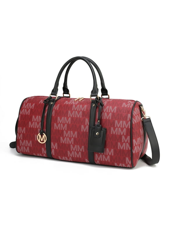 MKF Collection Weekender Bags for Women, Overnight Duffle Travel Bag by Mia K - Burgundy