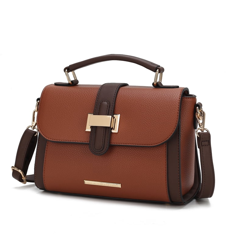 miya MKF Collection Willa Vegan Leather Women's Color-Block Shoulder