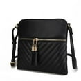 thumbnail image 1 of MKF Collection Winnie Crossbody Handbag - Women's Vegan Leather Medium Messenger by Mia K. - Black, 1 of 3