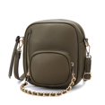 thumbnail image 1 of MKF Collection Winona Vegan Leather Women's Crossbody Bag, Chic Elegant Crossover Purse Handbag by Mia K - Olive, 1 of 9