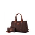 thumbnail image 1 of MKF Collection Women's Davina Faux Leather Tote Bag and Wallet Set, 2-Piece, Coffee, 1 of 8