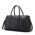 thumbnail image 1 of MKF Collection Women's Duffle Bag, Trendy Purse Fashionable Weekender Handbag by Mia K - Black, 1 of 10