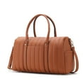 thumbnail image 1 of MKF Collection Women's Duffle Bag, Trendy Purse Fashionable Weekender Handbag by Mia K - Brown, 1 of 10