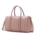 thumbnail image 1 of MKF Collection Women's Duffle Bag, Trendy Purse Fashionable Weekender Handbag by Mia K - Mauve, 1 of 10