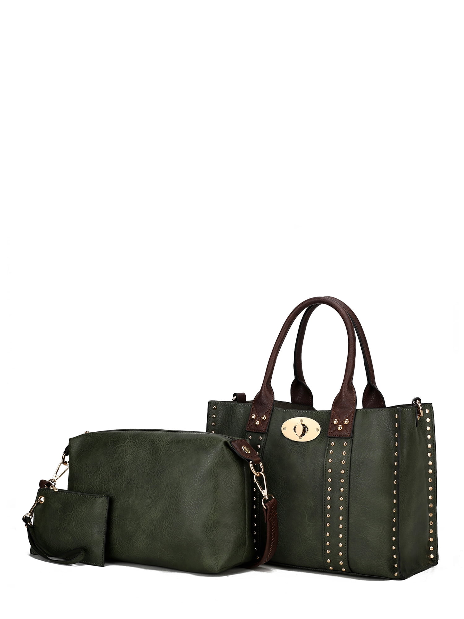 MKF Collection Women's Elissa Satchel Handbag with Pouch and Coin Purse