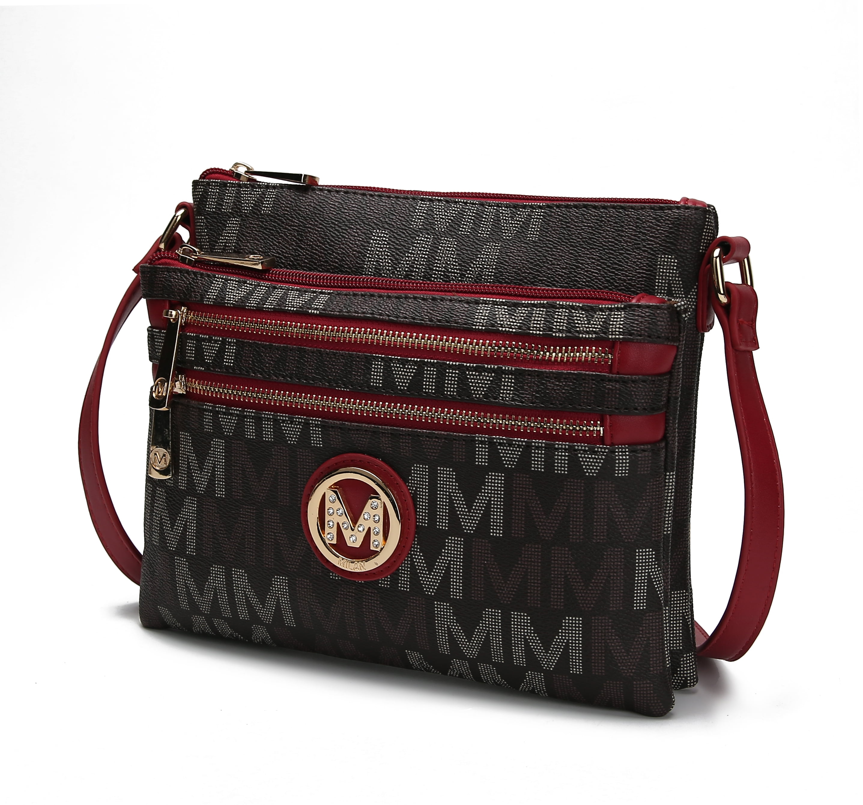 M dark red crossbody bag