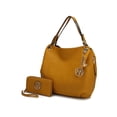 thumbnail image 1 of MKF Collection Women's Fabienne Faux Leather Hobo Bag and Wallet Set, 2-Piece, Yellow, 1 of 1