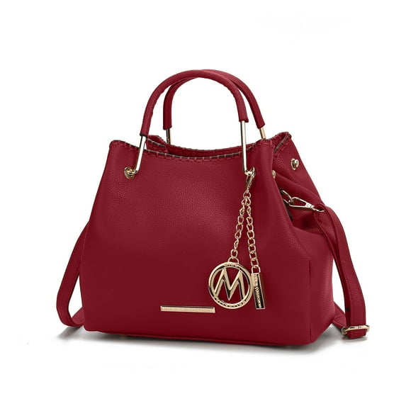 MKF Collection Women's Isidora Vegan Leather Shoulder Bag by Mia K- Red