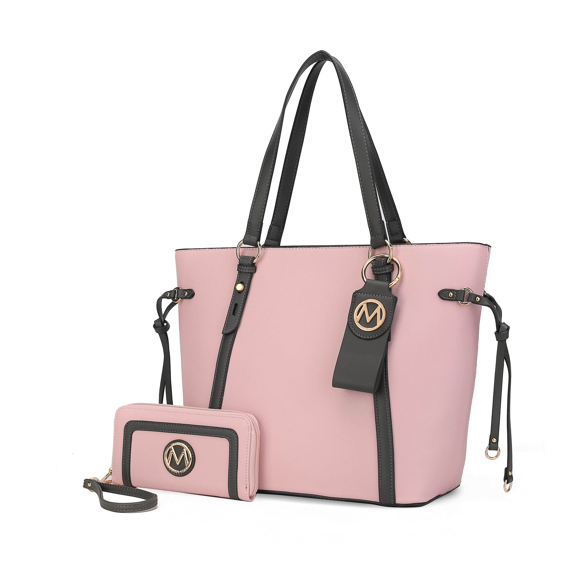 MKF Collection Women's Koeia Vegan Leather Tote Bag, Wristlet