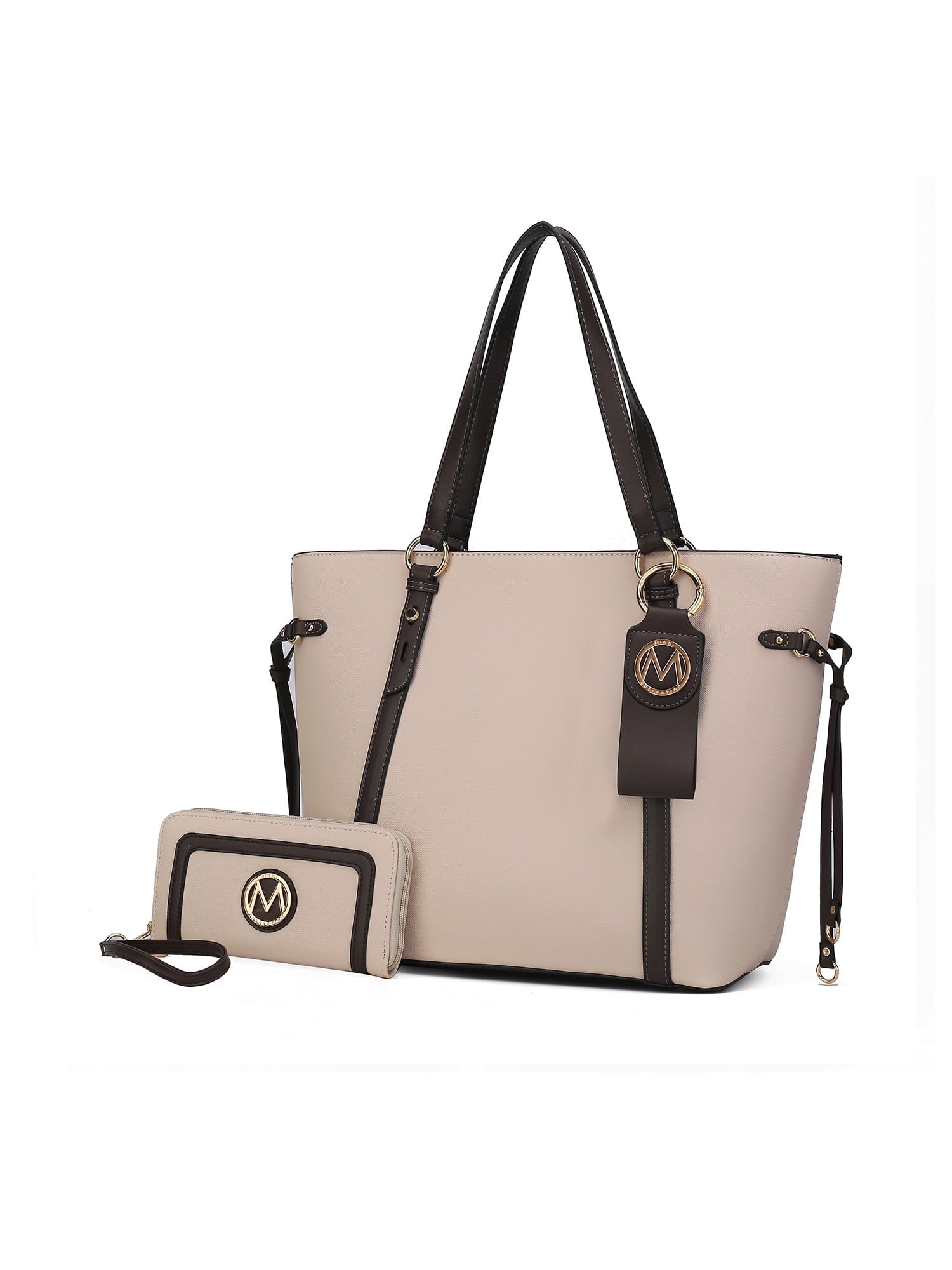 MKF Collection Women's Koeia Vegan Leather Tote Bag, Wristlet