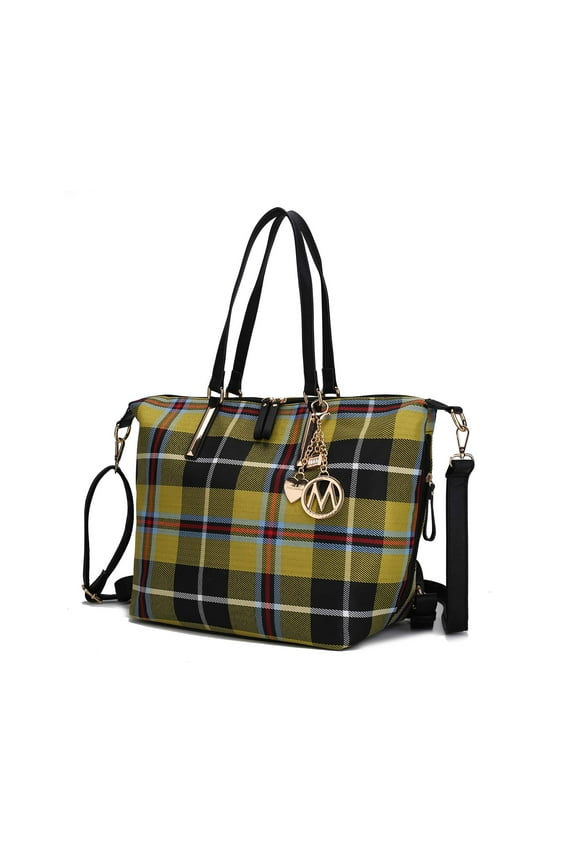 Women's Layla Tote and Backpack Mia K. - Yellow Black