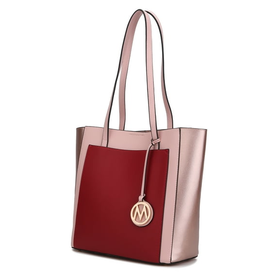 MKF Collection Women's Lea Tote Handbag by Mia K. - Pink/Red