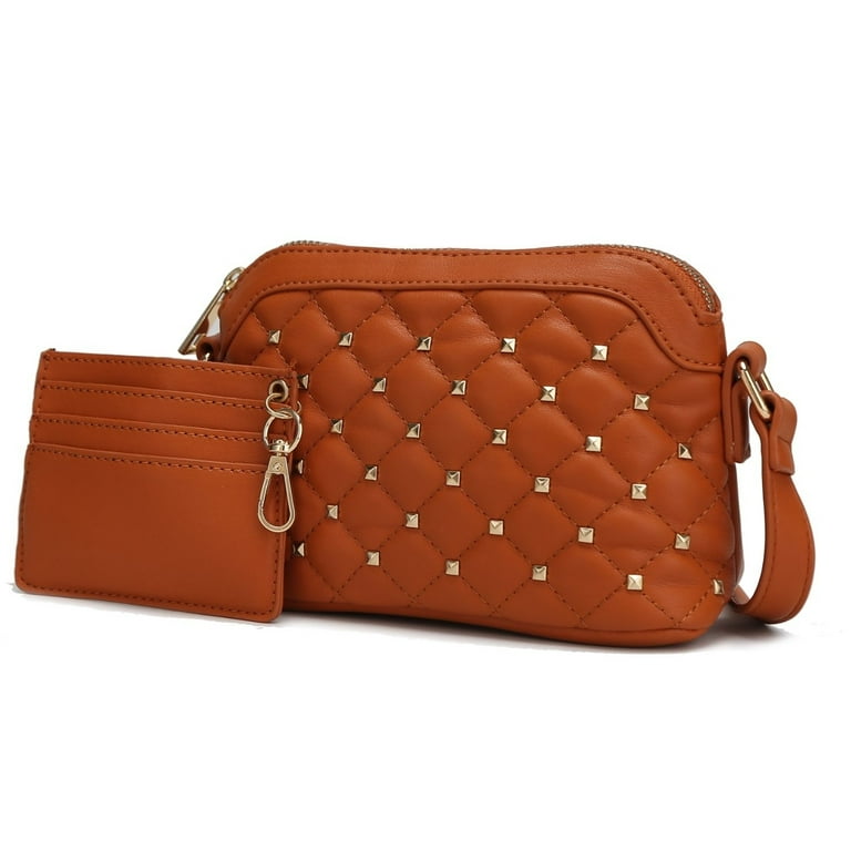 MKF Collection Women s Tianna Quilted Crossbody Bag with Matching