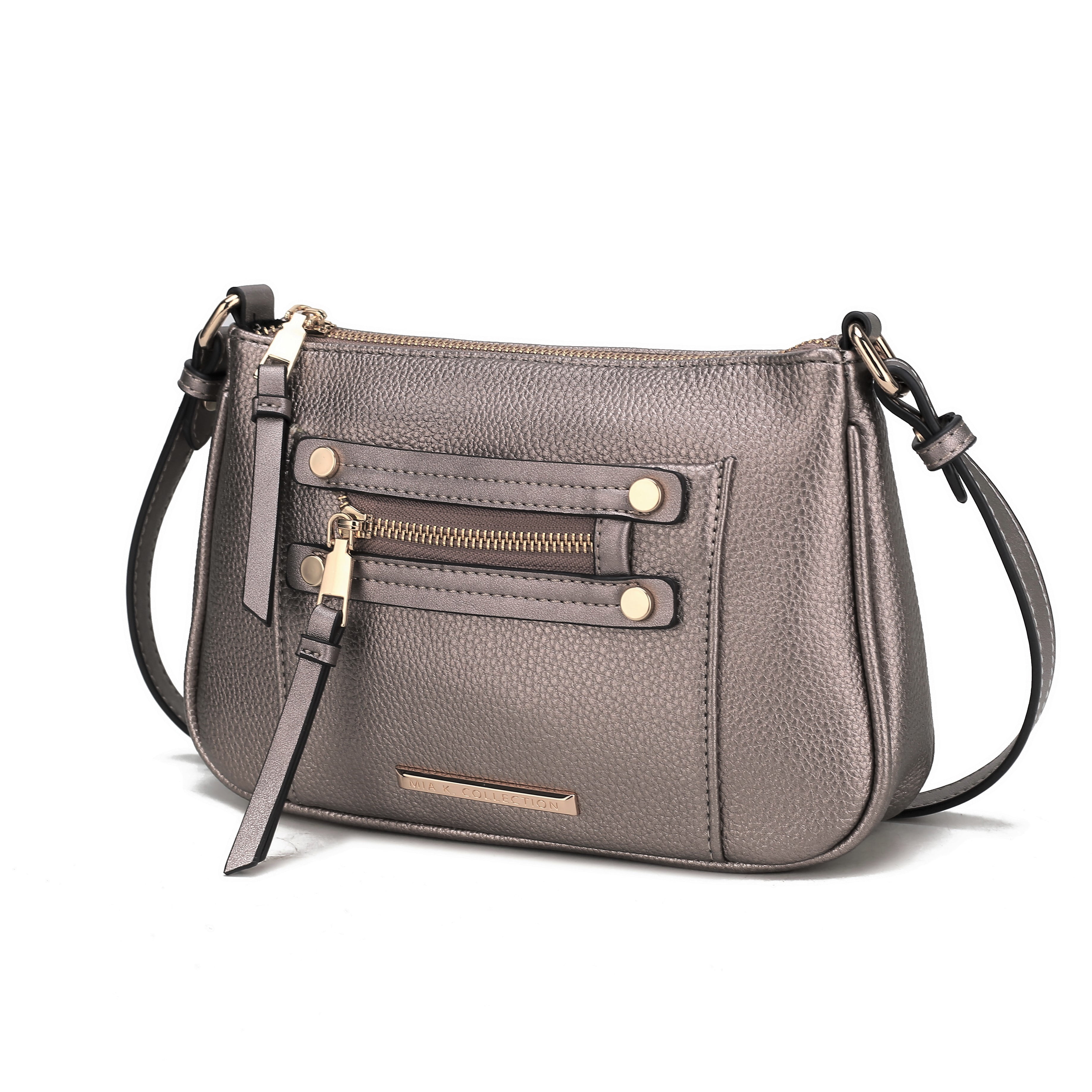 Pewter crossbody bag sale