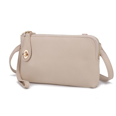 MKF Collection Women's Crossbody Bag – Vegan Leather Phone Purse With Multiple Pockets, Adjustable Strap
