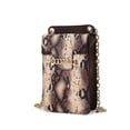 thumbnail image 1 of MKF Collection Yael Women’s Phone Crossbody Bag, Snake embossed Vegan Leather Handbag by Mia K, 1 of 5