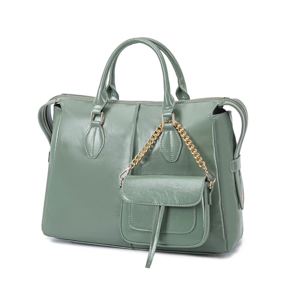 MKF Collection Yareli Women’s Vegan Leather Tote Bag by Mia K- Sage