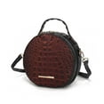 thumbnail image 1 of MKF Collection Ynnari Women Crossbody Croc-Embossed Round Chic Handbag Top Handle by Mia K - Cognac, 1 of 7