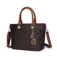 thumbnail image 1 of MKF Collection Yonah Signature Printed Vegan Leather Women’s Tote Bag Durable and Lightweight Handbag by Mia K -Brown, 1 of 7