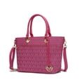 thumbnail image 1 of MKF Collection Yonah Signature Printed Vegan Leather Women’s Tote Bag Durable and Lightweight Handbag by Mia K -Fuchsia, 1 of 7