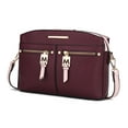 thumbnail image 1 of MKF Collection Zoely Vegan Leather Women's Crossbody Bag, Stylish Purse Handbag by Mia K - Wine Blush, 1 of 9