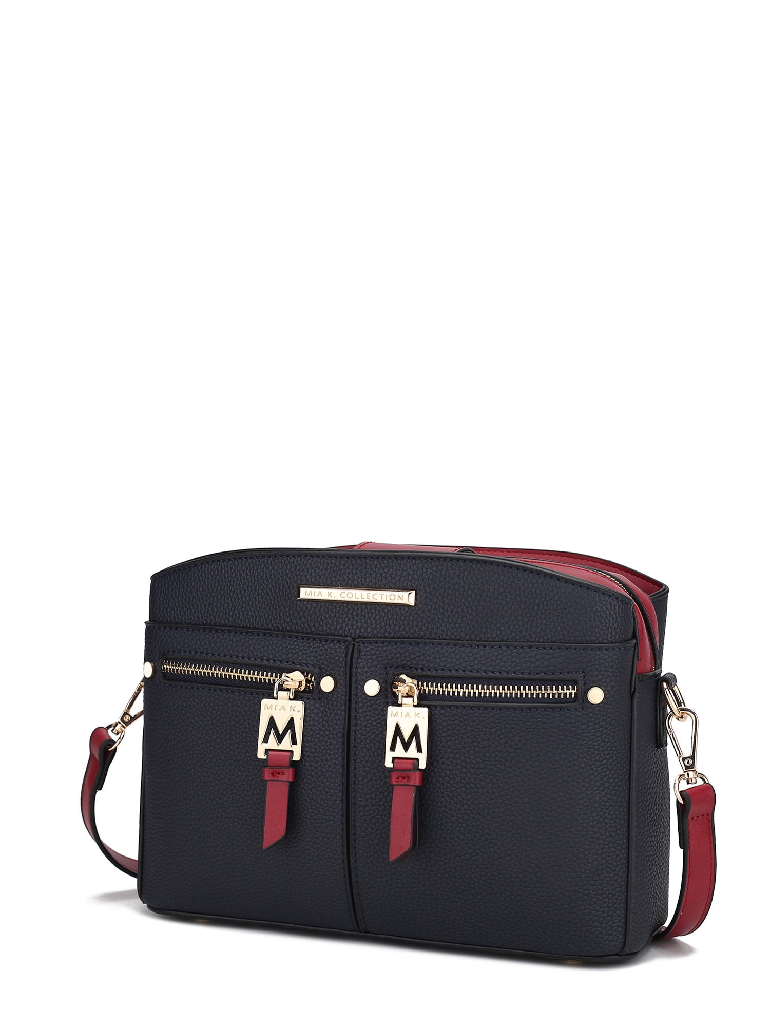 Mia K. Collection Crossbody Bag For Women - Removable Adjustable Strap - Vegan Leather Crossover Designer Messenger Purse