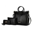 thumbnail image 1 of MKF Collection Zuri Vegan Leather Women’s Tote Bag by Mia K with pouch and wallet -3 pieces- Black, 1 of 10